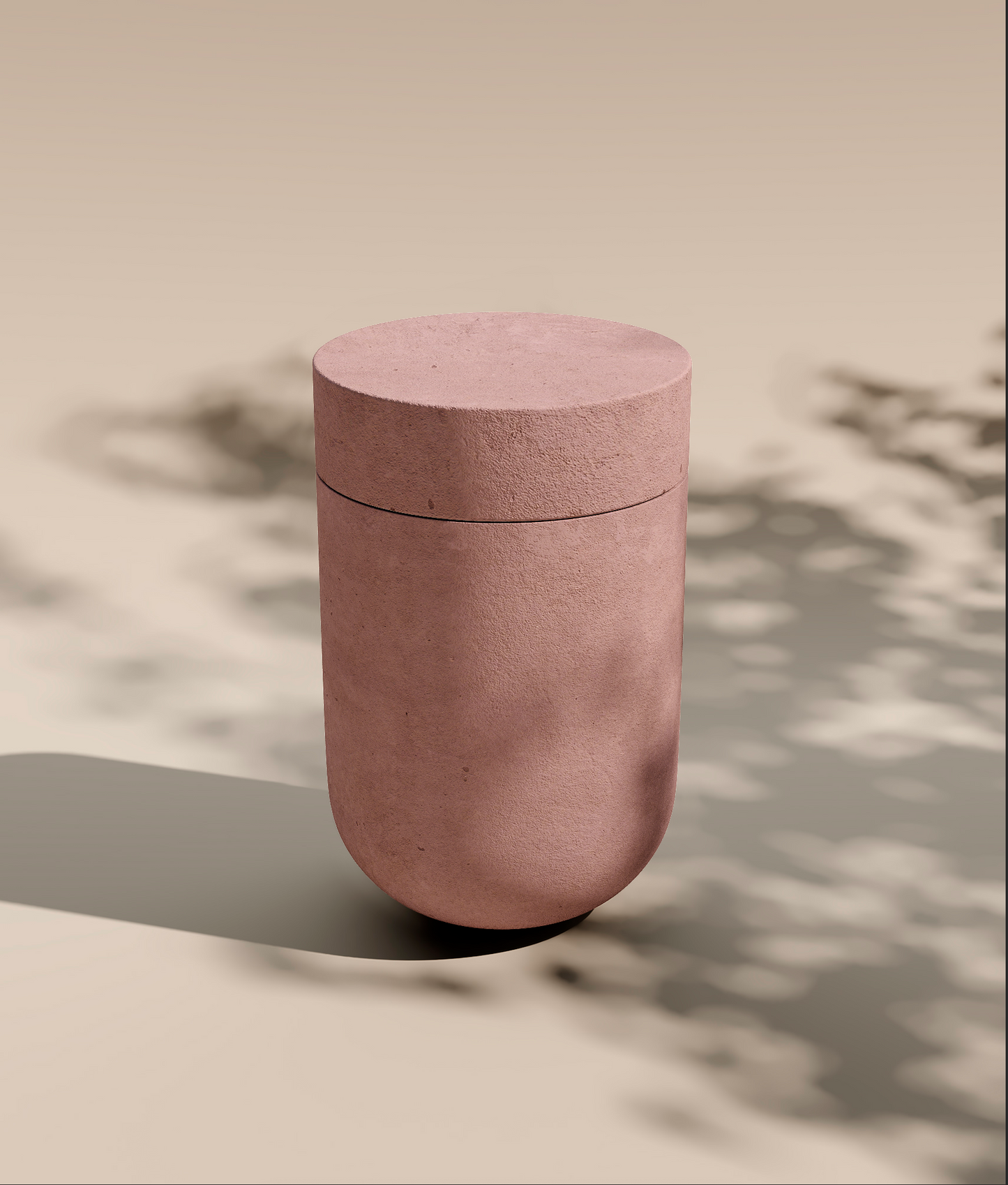 MONOLIT VESSEL urn • powder pink